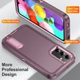 thumbnail image 3 of Allytech Rugged Case Compatible with Samsung Galaxy A13 5G with Hidden Kickstand, [Military Grade Drop Protection] Soft TPU Hard PC Bumper Non-Slip Shockproof Full Protective Case, Purple+Pink, 3 of 8