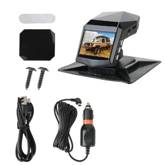 Car Dash Video Recorder Rear View Monitor DashCam 2Inch Screen 1080P Wide Angle(A)