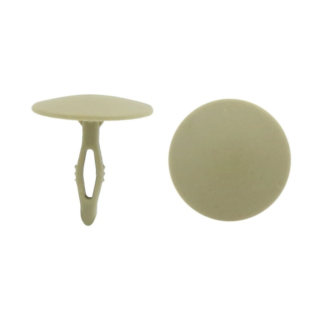 Unique Bargains 100 Pcs Beige 4mm Hole Diameter Trim Boot Plastic Rivets Clips Fastener Retainer