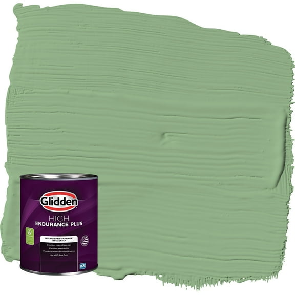 Glidden HEP Pear Cactus / Green Eggshell Interior Paint with Primer, 1 Quart