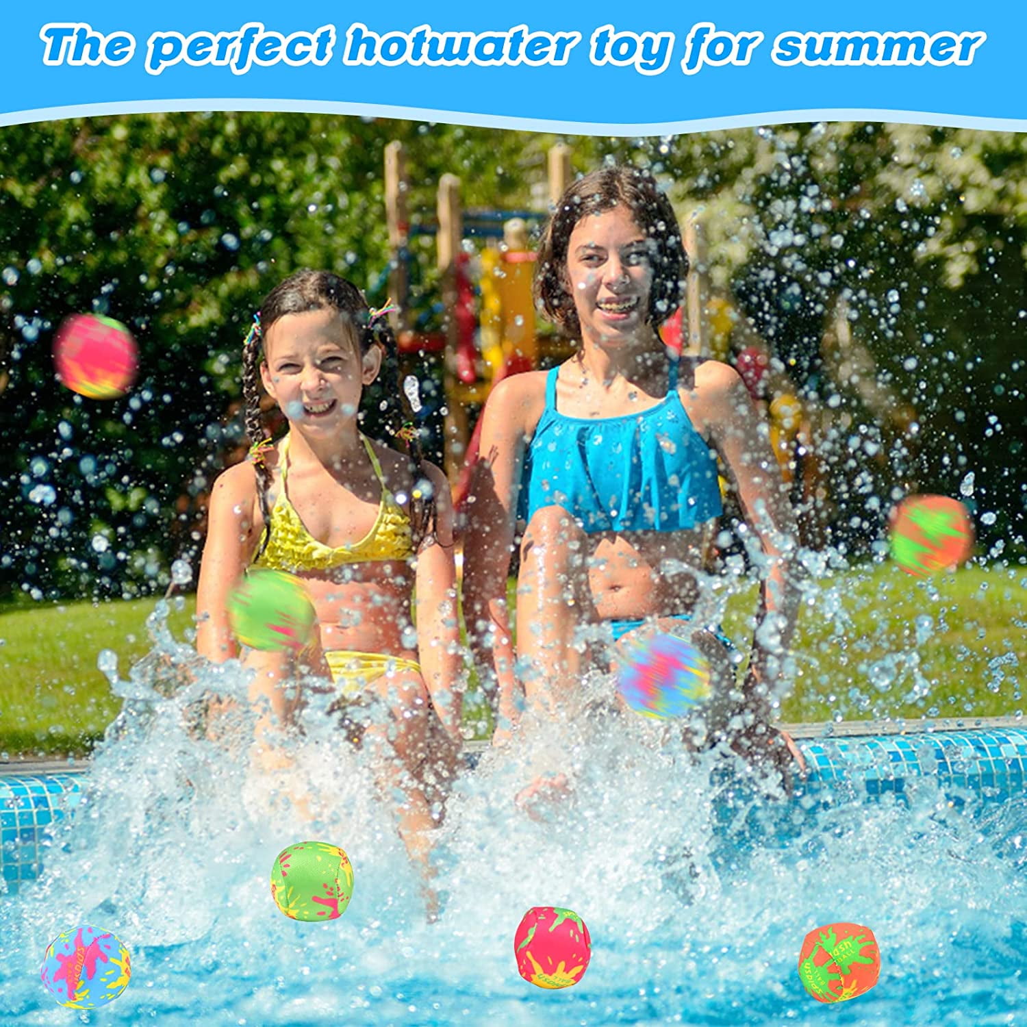 8 Bombas De Agua Reutilizables - Bolas De Agua Para Juegos De Verano, Niños Y Adultos 8 Bombas De Agua Reutilizables - Bolas De Agua Para Juegos De Verano, Niños Y Adultos