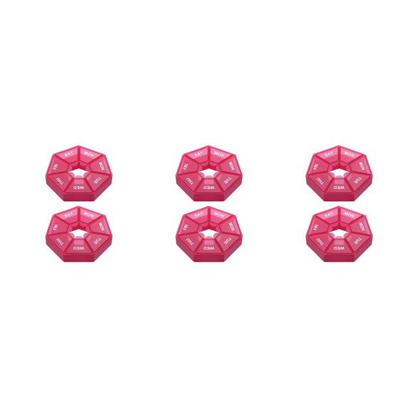 Pastillero de 7 días Yuarrent 2 piezas plástico PP