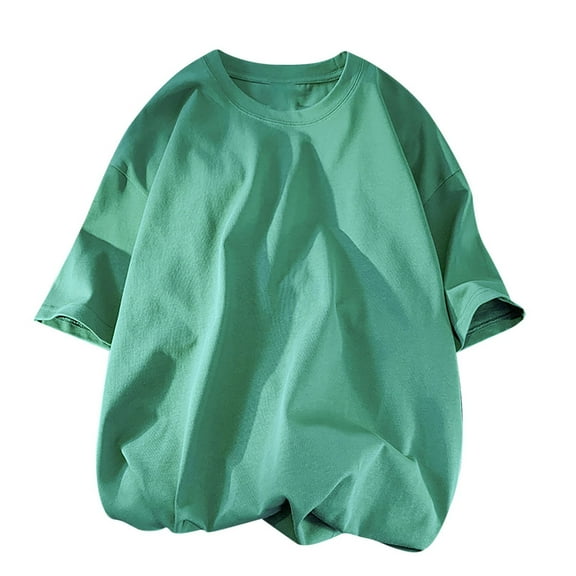 Summer Mens T-shirts Casual Tops Lightweight Breathable Tops Mens Shirts With Crew Neck And Short Sleeves Solid Color Base Everyday Wear Summer Beach Fashion Daily Essentials