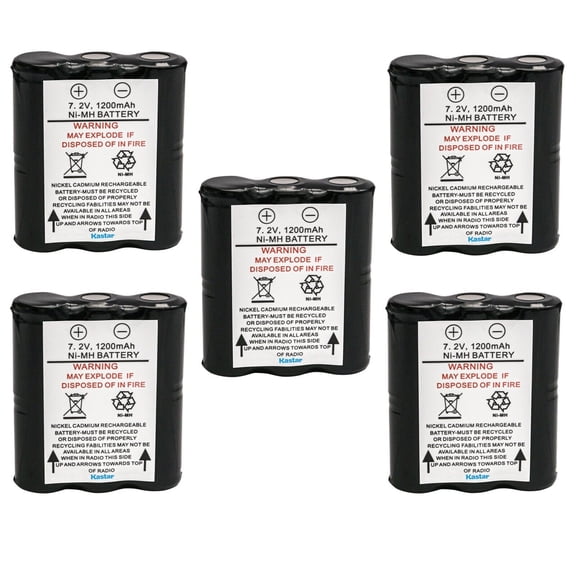 Kastar 5-Pack HNN9044A Battery Replacement for Motorola HNN9044 HNN9044A HNN9044AR HNN9056 HNN9056A HNN9056AR, Radio Shack 23-9049, Radio Shack 19-1217, 19-361, 23-151, BTX-128 Battery