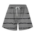 thumbnail image 4 of uublik Short Shorts for Women Super Soft with Pockets Drawstring Loose Shorts Casual Gray, 4 of 4