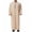 Beige, variant on Muslim Thobe for Men Frog Buckle Mens Caftans Big and Tall Mens Soft Arab Thobe with Pocket and Embroidery Size 3XL White