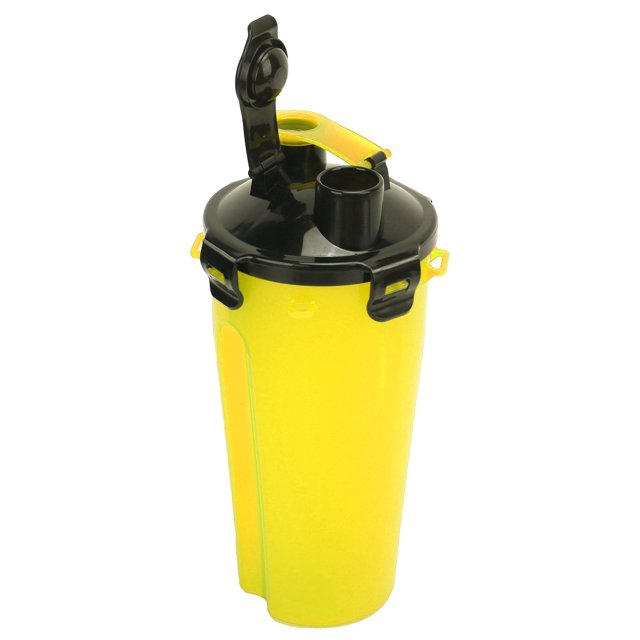 Dog Water Bottle, Dual Purpose Large Capacity Convenient Dog Water Cup Leak-Proof Cover For Outdoor For Walking Dogs And Kittens Yellow