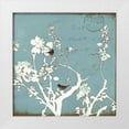 thumbnail image 3 of Amy Melious 15x15 White Modern Wood Framed Wall Art Titled - Song Birds IV, 3 of 5
