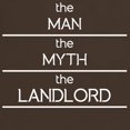 thumbnail image 3 of CafePress - The Man The Myth The Landlord T Shirt - Men's Classic Graphic Cotton T-Shirt, 3 of 4