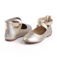 thumbnail image 5 of "Nova Utopia Girls Ankle Strap Ballet Flat Shoes NF-NFGF316-Gold-12", 5 of 8