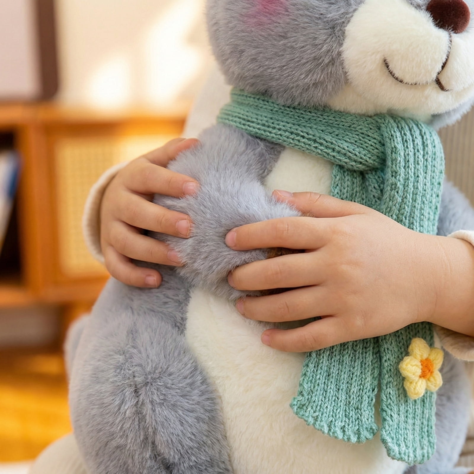 Plush Rabbit Stuffed Animals Toys, Cute Cartoon Animal Keychain with Red Heart, Soft Plushies for Kids and Couples, Bag Pendant, Car Keychain, Plush Toys Gift