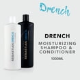 thumbnail image 3 of Sebastian Professional Drench Shampoo & Conditioner Duo Set | 33.8 Fl Oz Liter Bottles Prepack with Pumps Included | Intense Hydration | Deep Moisturizing for Dry, Frizz, 3 of 3
