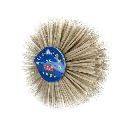 

Flower Head Abrasive Nylon Wheel Wooden Polishing Brush 6 mm Handle