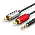 thumbnail image 1 of 3.5mm one-two audio cable 3.5 to double Lotus computer speaker cable 2RCA audio cable, 1 of 1