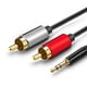thumbnail image 1 of Cable de audio uno-dos de 3,5 mm Cable de altavoz de computadora Lotus de 3,5 a doble Cable de audio 2RCA, 1 of 1