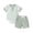 Green, variant on Pimfylm Toddler Baby Boy Summer Outfit,Baby Bundles Boys Gentleman Suit British Dress Lapel Short Sleeved Shirt Vest Pants Three Piece Suit