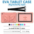 thumbnail image 2 of Dteck for Amazon Fire Max 11 Tablet Case (13th Generation, 2023 Release),Lightweight Shockproof Case with Butterfly Wing Stand Shoulder Strap,Pink, 2 of 7
