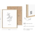 thumbnail image 3 of HAUS AND HUES Floral Prints and Plant Posters Set of 6 Botanical Prints and Floral Wall Art, Plant Prints, Plant Wall Art, Flower Wall Art, Plant Botanical Prints Set (Beige Framed, 11x14), 3 of 6