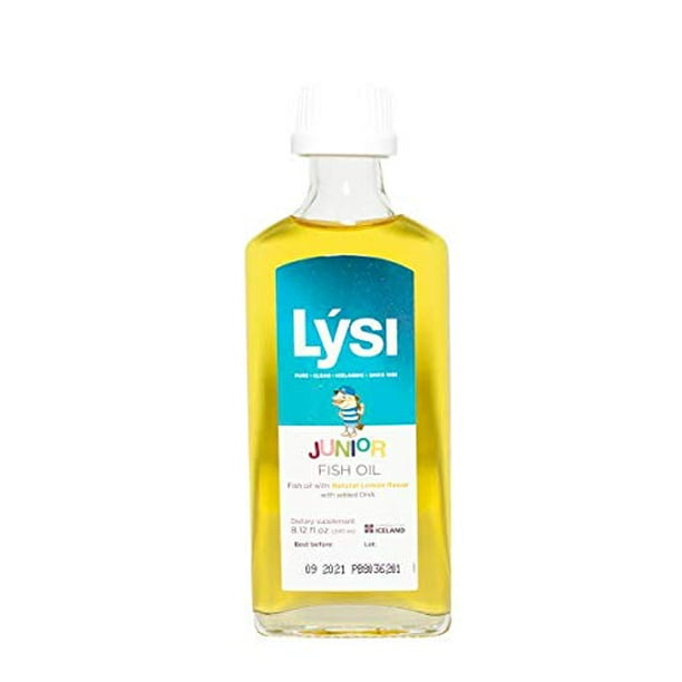 Lysi Junior Fish Oil, 1200 mg Omega3s, 8.12 fl oz, Lemon