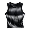 thumbnail image 5 of vigerkar Womens Built in Bra Tank Tops Ribbed Sleeveless Summer Basic Tops (Black, XL), 5 of 8