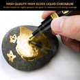 thumbnail image 3 of Muyoka 3pcs Líquido Chrome Marker Mirror Paint Pen Set Metálico Marking Markers Pen DIY Art Craft Highlight Pen para Metal Rock Madera Tela Glass Canvas Muyoka Hogar, 3 of 7