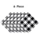 thumbnail image 3 of 20 x 20 Buffalo Plaid Napkins Fabric Set of 6, Cotton Buffalo Check Napkins, 3 of 5