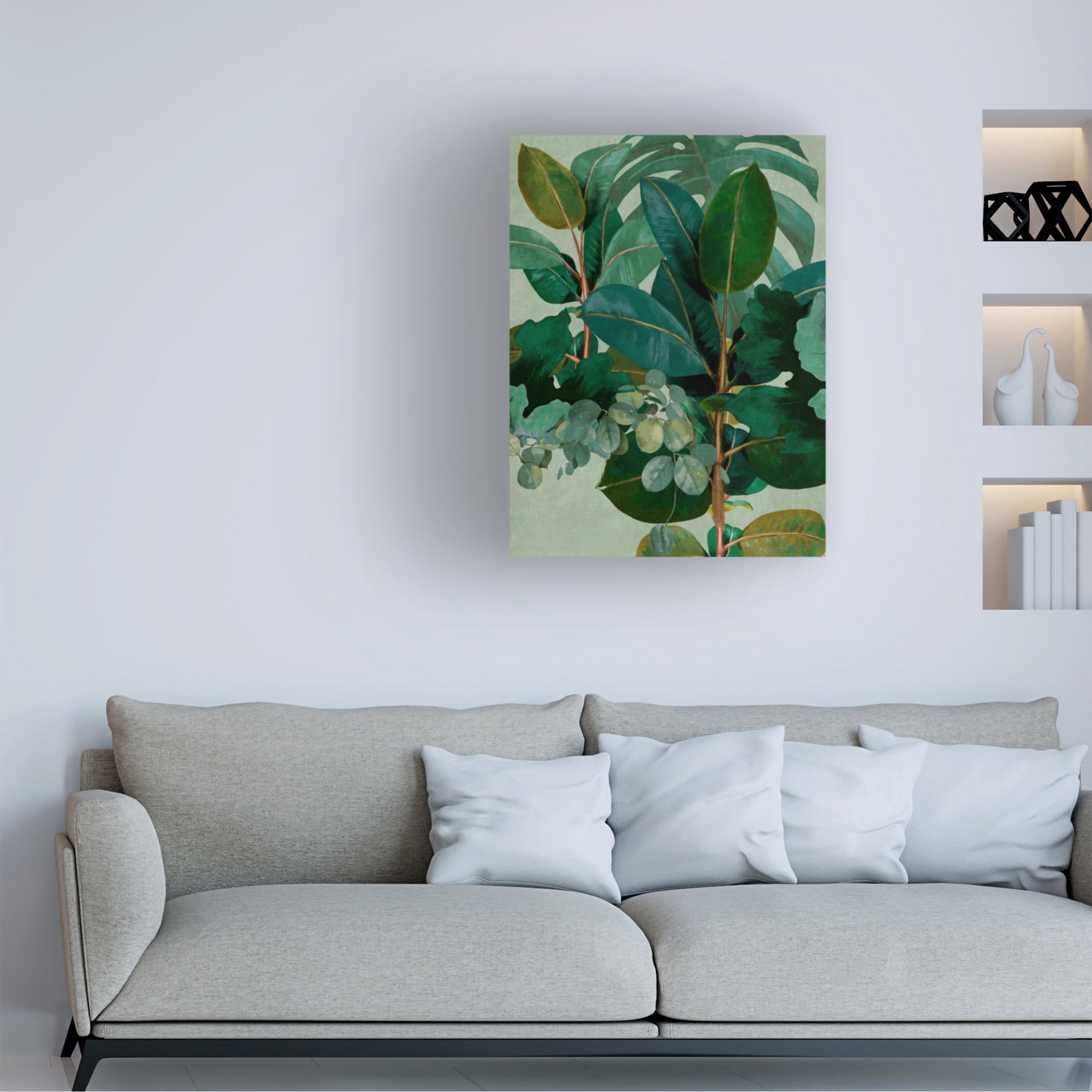 Trademark Fine Art Ana Rut Bre Leaves More 9 Canvas Wall Art