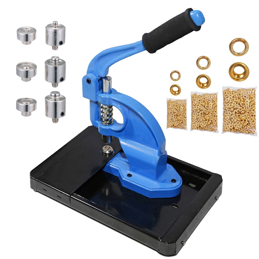 Clevr Hand Press Grommet Machine 3 Die Kit (0,2,4) Eyelet Tool Maker w