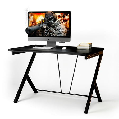 Costway Gaming Desk Computer Desk PC Laptop Table Workstation Home Office Ergonomic (Best Cheap Gaming Tablet)