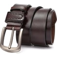 thumbnail image 2 of Cinturón de Cuero Yongsheng para Hombre Marrón Oscuro 115 cm, 2 of 5