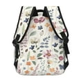 thumbnail image 4 of Disketp Watercolor Floral Mochila Estampada para Hombre y Mujer – Mochila Ligera Clásica con Múltiples Bolsillos para Universidad, Trabajo y Viajes-One Size, 4 of 5