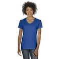 thumbnail image 1 of Ladies' Heavy Cotton V-Neck T-Shirt, 1 of 1