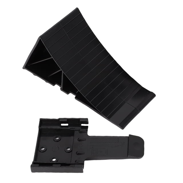 Black Wheel Chocks, Anti Slip Tire Chocks HDPE Versatile for Boat Trailers RV Truck