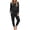 Black, variant on Anygrew Womens Pajama Sets Soft 2 Piece Loungewear Long Sleeve Pjs Sets Jogger Pants with Pockets