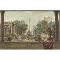 thumbnail image 2 of Isaac de Moucheron 18x13 Gold Ornate Wood Frame and Double Matted Museum Art Print Titled - An Italianate Garden with a Parrot, a Poodle, and a Man (1730s), 2 of 4
