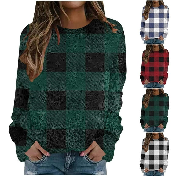 Ashirexll Crewneck Sweatshirts Women Oversized Sweatshirt for Women Fashion Printed Warm Round Neck Long Sleeve Off Shoulder Pullover Top