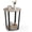 Greige and Black, variant on End Table, Round Side Table with Storage Shelf, Rustic Brown and Black