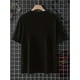 thumbnail image 2 of Men's Summer Yahweh Monogram T-shirt - Round Neck, Slight Stretch, Regular Cut, Interwoven Letters, Casual Style, Knitted Fabric - Perfect for Summer Fashion, 1 Pc, 100% Cotton T-shirt, 2 of 6