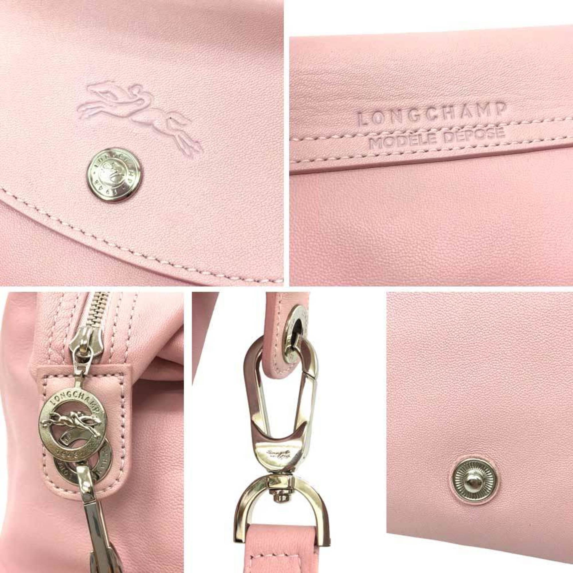Longchamp Le Pliage Cuir leather bag Pink - $48 (90% Off Retail