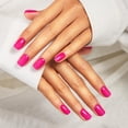 thumbnail image 3 of Kit de uñas postizas adhesivas Vneffabler Hot Pink cuadradas, 34 piezas, 3 of 7