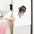 thumbnail image 4 of 2 piezas de pegatinas de inodoro con descarga de inodoro para perros, material de PVC, decoración de pared, pegatinas de pared con temática de gato que sale del agujero, pegatinas de pared coloridas, 4 of 5