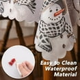 thumbnail image 5 of Christmas Tablecloth, Christmas Snowman Decor Table Cover Xmas Decorations for Home Winter Holiday Grey Scallop Edge Party Table Decorations 60 x 84 Inch, 5 of 6