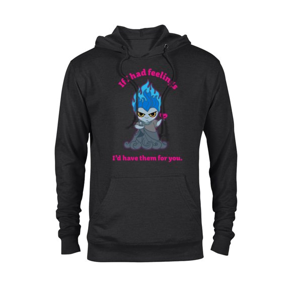 Disney Villains Hades If I Had Feelings Valentine’s Day - Pullover Hoodie for Adults - Customized-Black