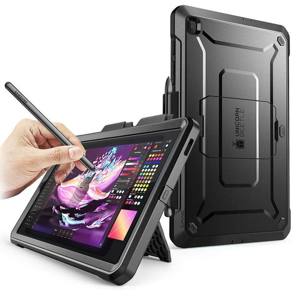 SUPCASE UB Pro Series Case for Galaxy Tab S6 Lite, with Built-in Screen Protector Full-Body ged Kickstand Protective