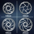 thumbnail image 6 of BUCKLOS 140mm 160mm 180mm 203mm MTB Disc Brake Rotor with 6 Bolts, Bicycle Brakes Stainless Steel Rotors M5 Screws, Opposite Hole Distance 44mm, fit Mountain Road Bikes MTB BMX, 6 of 8