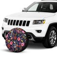 thumbnail image 2 of Kdxio Dancing Skeletons Floral Garden for Tire Cover Wheel Protectors Tyre Covers Weatherproof Wheel Covers Universal Fit for Trailer Rv SUV Truck Camper Travel Trailers 15 inch, 2 of 8