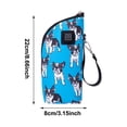 thumbnail image 2 of Portable USB Heated Baby Bottle Warmer, 3-Level Temperature Control Insulated Bottle Carrier Bag with Cute French Bulldog Print for Travel, Night Feedings, Outdoor Use & New Parents, 2 of 4