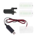 thumbnail image 1 of 4.5V Eliminador de batería de la célula del adaptador 1.5v 3v 4.5v 6v Lr20 D de la fuente de alimentación USB del enchufe británico, 1 of 5