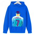 thumbnail image 2 of Ropa para niños CALIENTE 2024 Sudadera con capucha para niños de otoño e invierno más top azul para niños y niñas Ropa para niños con estampado de avatar de Ronaldo, 2 of 5