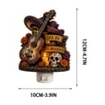 thumbnail image 3 of Halloween Decorations Indoor, Plug In Skull Night Light, Day of The Dead Acrylic Wall Lamp, Warm Glow for Home, Bedroom, Corridor, Holiday Gift Idea, 3 of 6